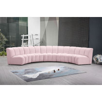 Wayfair pink sectional deals